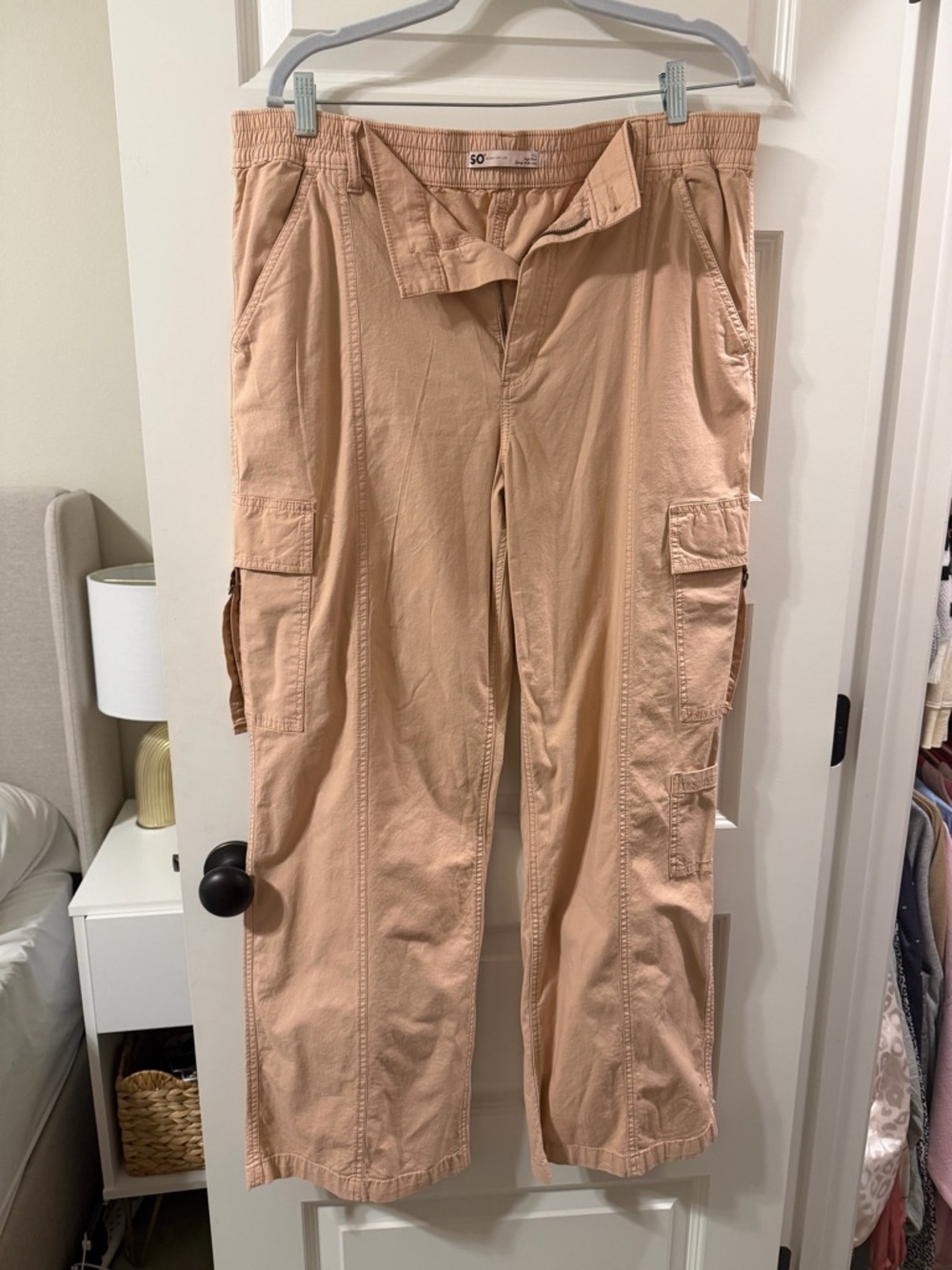 SO Women's Cargo Pants in Blush Tan